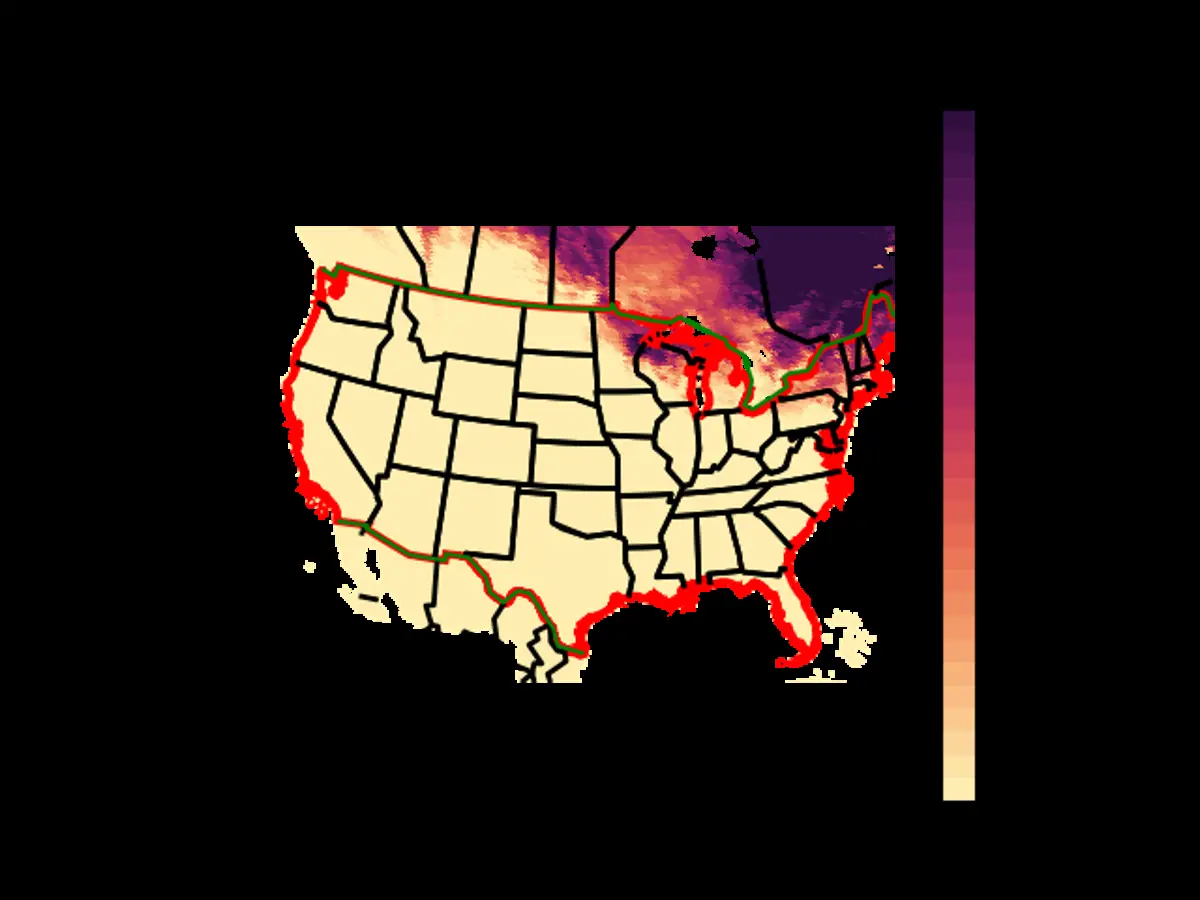 US Range Map for the Alder Flycatcher in the SPRING